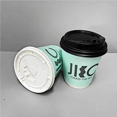 10 Oz Dubbelwandige Papieren Koffiekop met Deksel Ø90